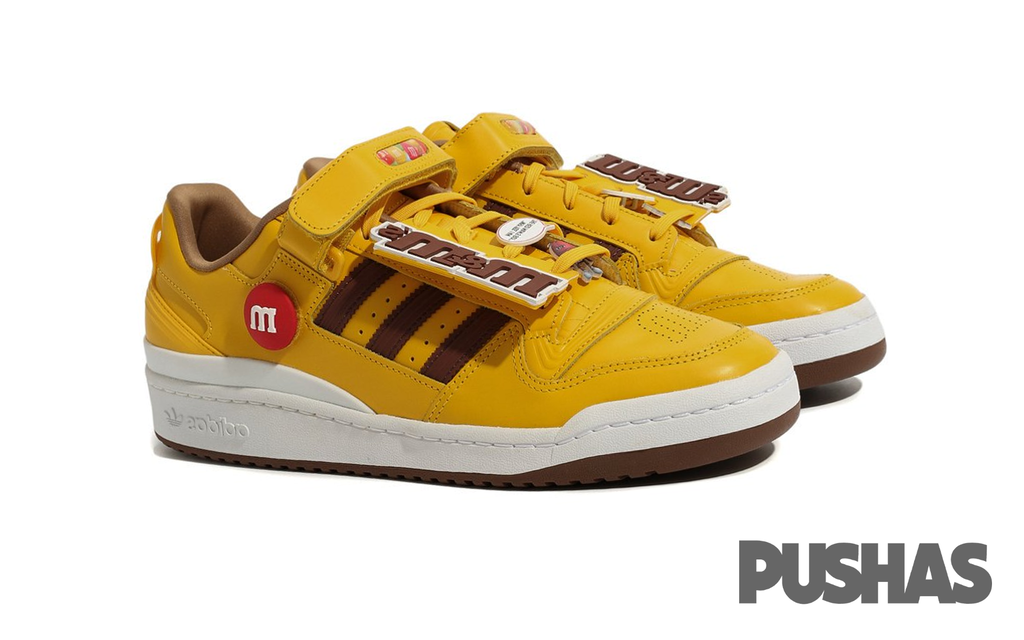 Adidas Forum Low M&M's Yellow Sneakers - Limited Edition 2022 - Casual Streetwear Shoes for Men & Women - Perfect for Everyday Wear and Sneaker Collectors