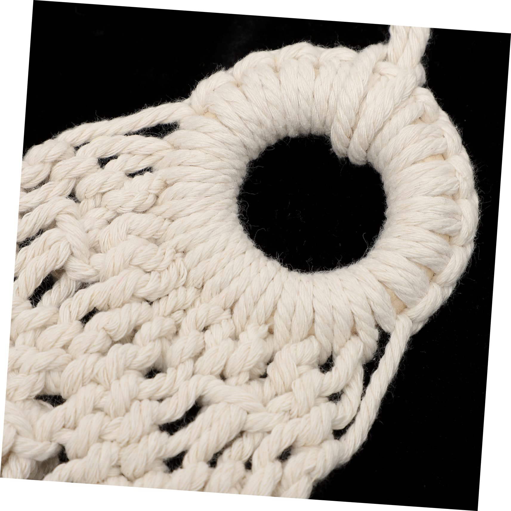HOMOCONO Cotton Rope Wall Hanging Storage Rack - Decorative Floating Shelf for Home Organization | Perfect for Living Room, Bedroom, Bathroom & Kitchen Decor