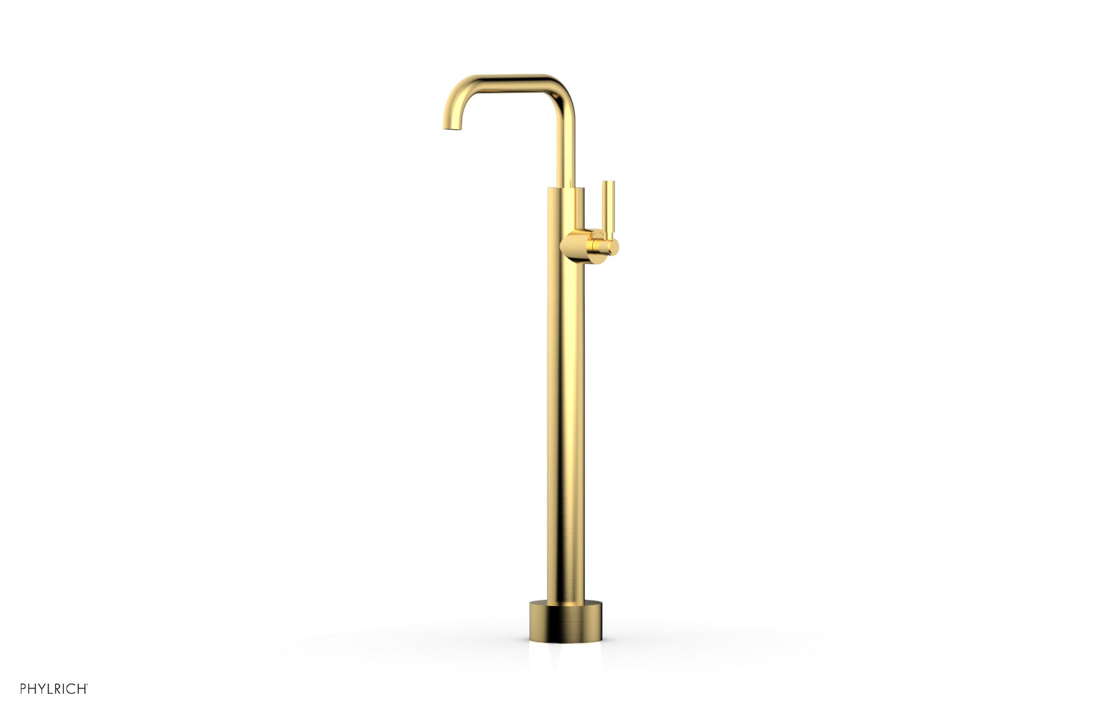 BASIC Low Floor Mount Tub Filler with Lever Handle - D130 45 04 - Durable Bathroom Faucet for Modern Showers & Bathtubs