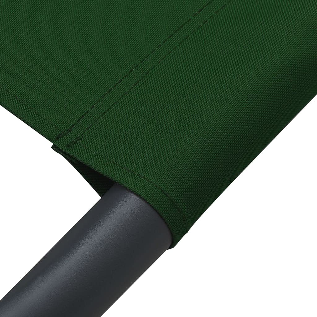 vidaXL Outdoor Double Chaise Lounge with Canopy & Pillows - Patio Daybed for Poolside, Lawn & Garden - Scandinavian Style Green Lounge Chair - Perfect for Sunbathing, Relaxing & Outdoor Entertaining