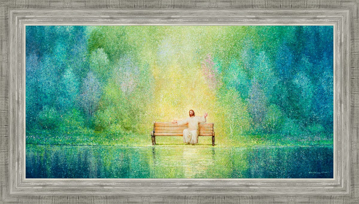 Come Unto Me and I Will Give You Rest - Inspirational Christian Wall Art for Home Decor & Church - Perfect for Bedroom, Living Room & Office