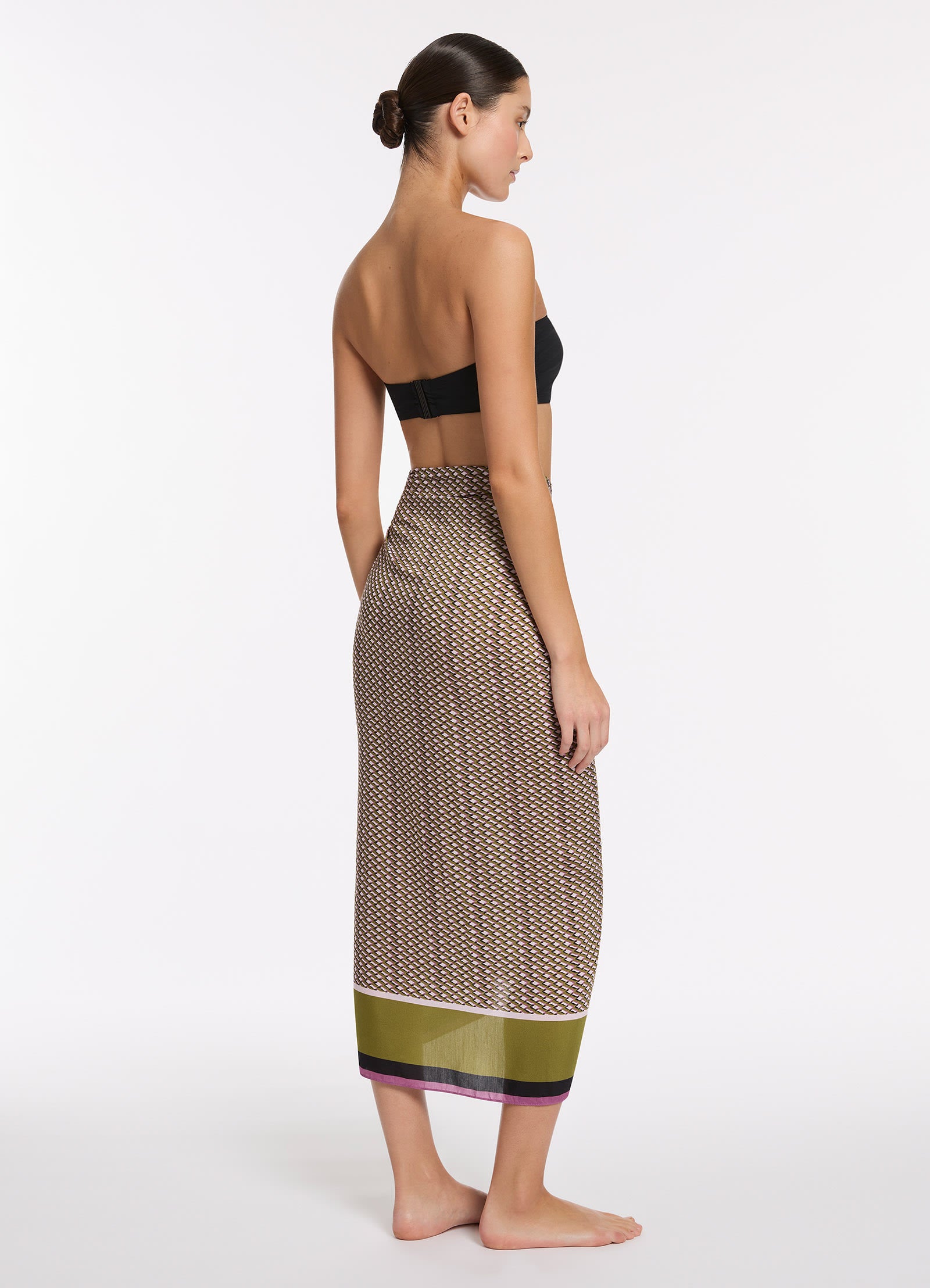 Infinity Sarong Kelp - Stylish & Versatile Beach Wrap for Women - Perfect for Swimming, Sunbathing, and Summer Vacations