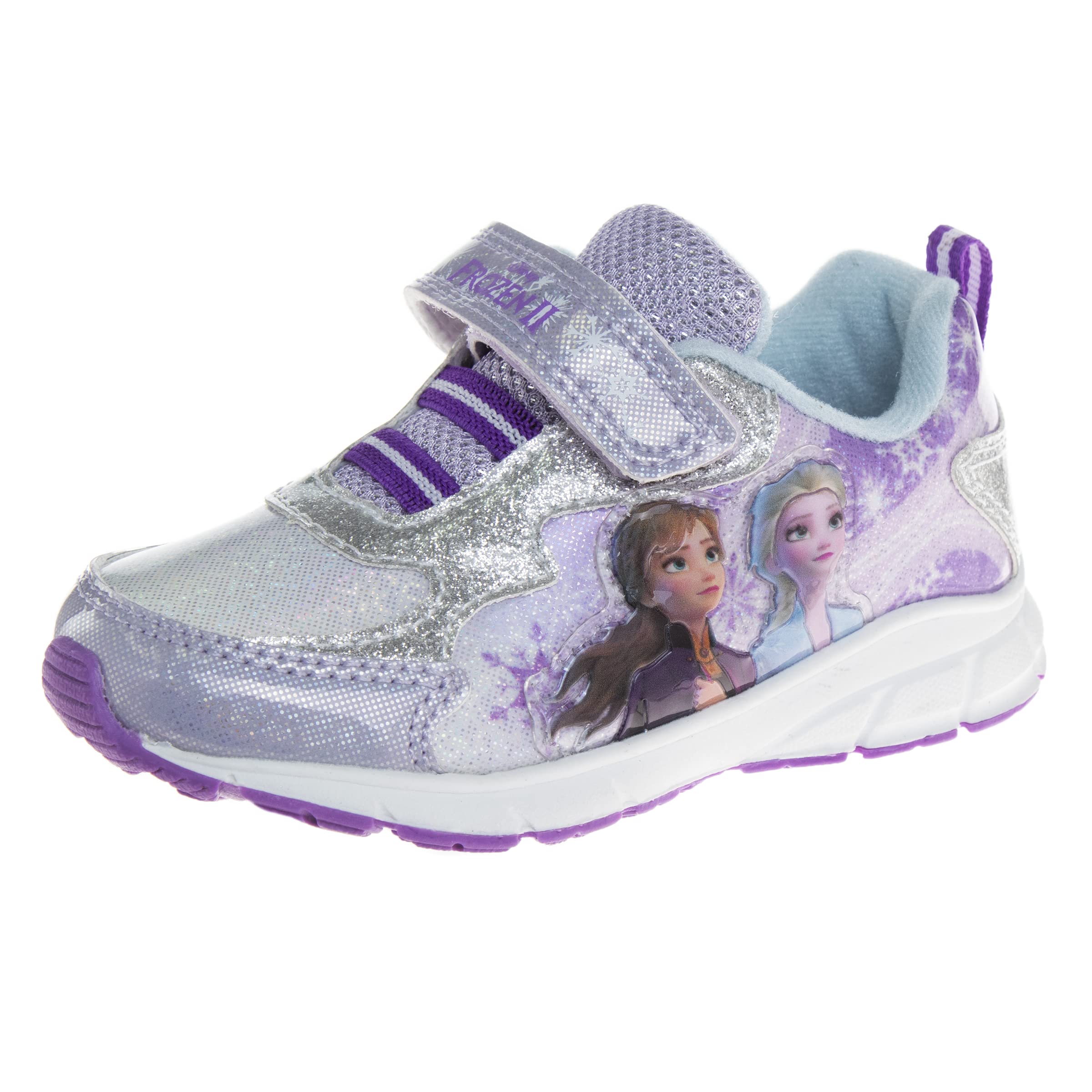 Disney Frozen Light-Up Sneakers for Girls - Running Shoes for Toddlers & Kids - Perfect for Play & School
