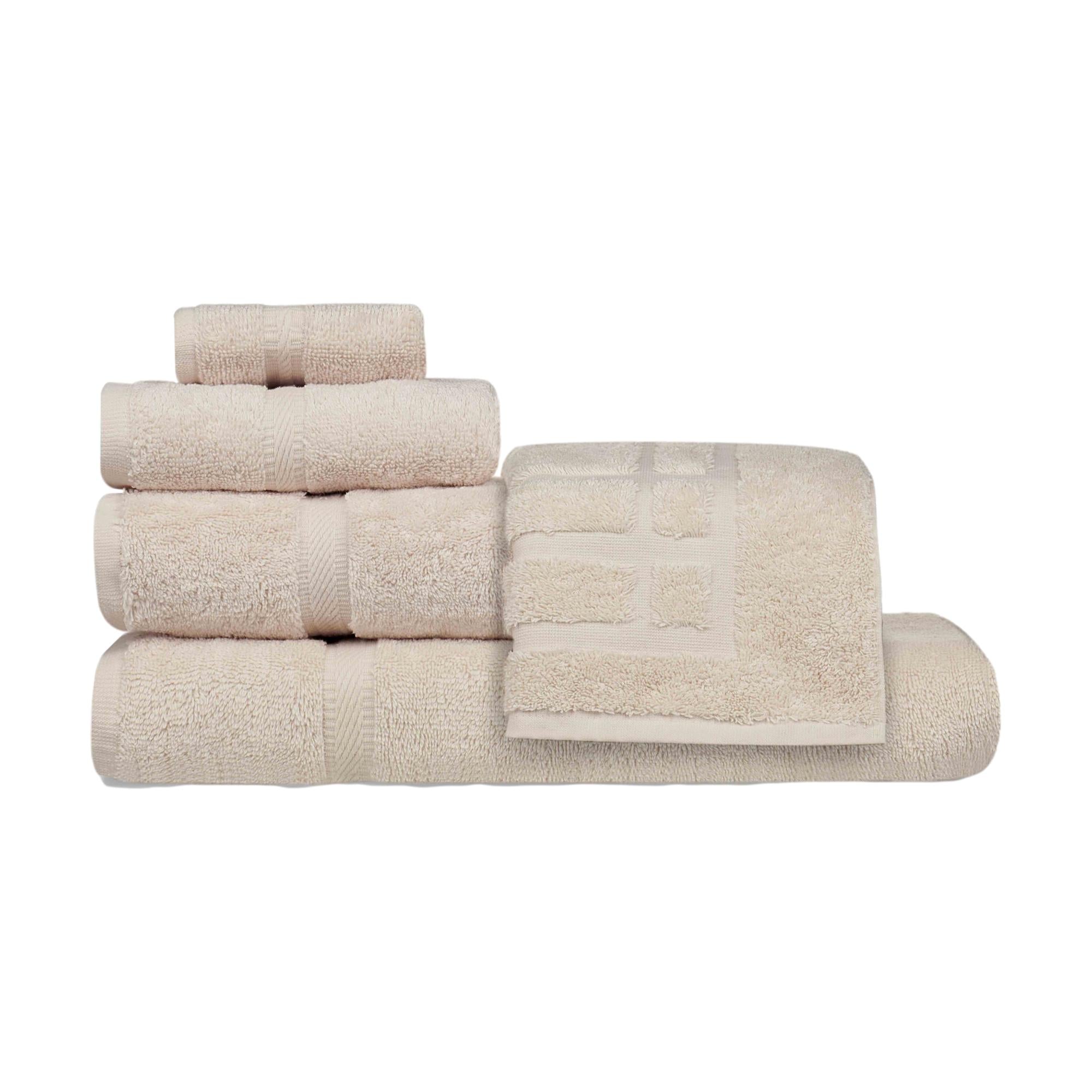 Boca Terry Imperial Bath Towel Set - Ultra Soft & Absorbent Luxury Bath Sheets, Hand Towels & Washcloths for Spa, Hotel & Home Use