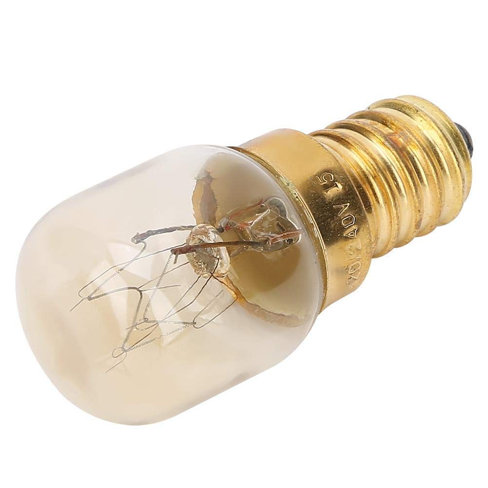 10Pcs 15W E14 Brass Microwave Oven Light Bulbs - 300℃ High Temperature Resistant - Replacement Parts for Microwave, Oven, and Small Appliances - Perfect for Home Kitchen and Commercial Use