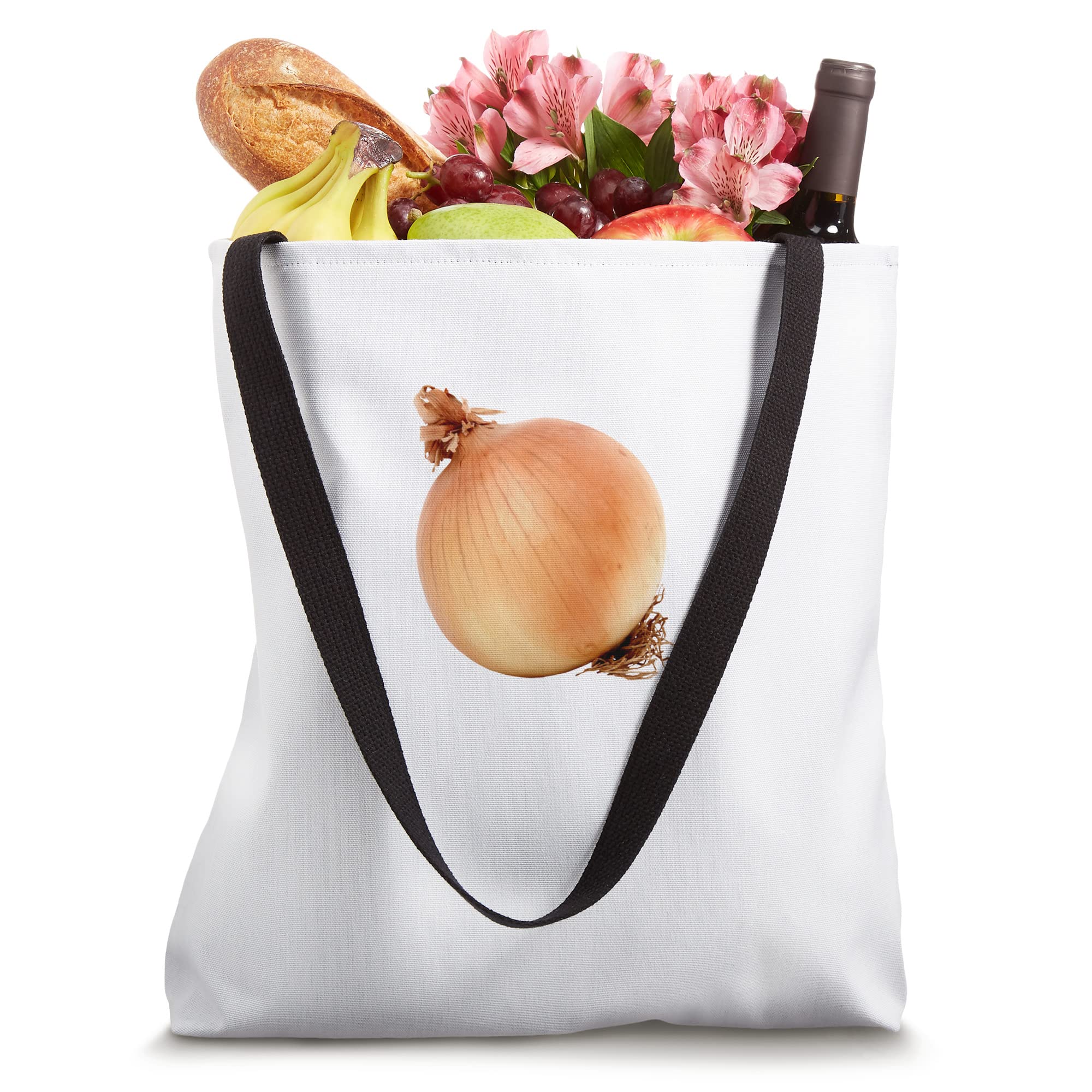Yellow Onion Tote Bag - Reusable Grocery Shopping Bag with Large Capacity - Perfect for Farmers Market, Beach Trips & Eco-Friendly Lifestyle