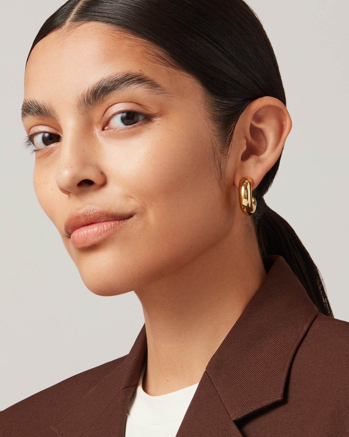Tome Hoops - Large Stainless Steel Earrings for Women | Elegant Dangle Hoop Earrings for Everyday Wear, Parties & Special Occasions