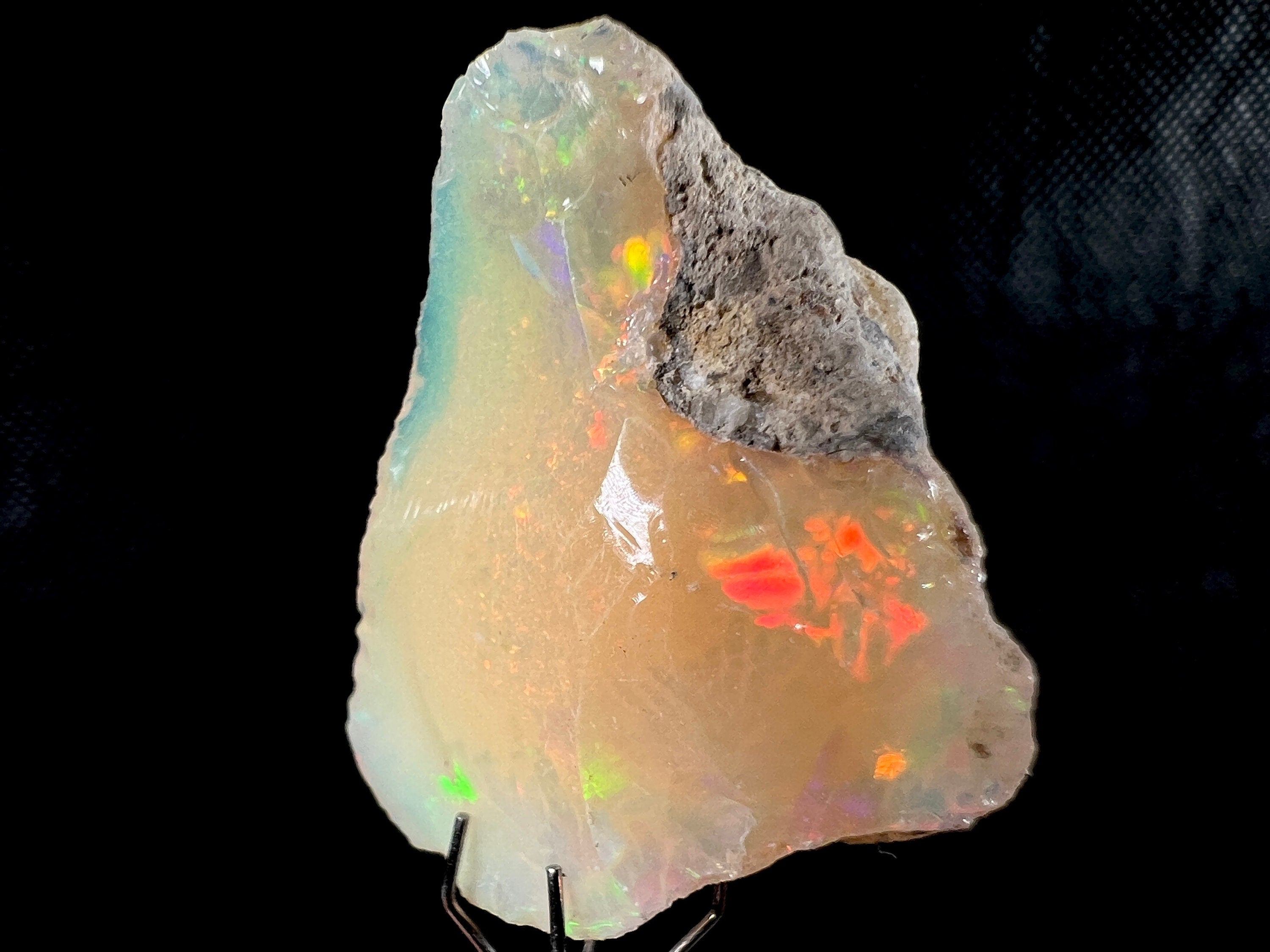 Premium 4A+ Welo Opal Raw Crystal - Natural Cutting Grade Ethiopian Opal Gemstone, October Birthstone for Jewelry Making & Collection (50702) - Perfect for Rings, Necklaces & Healing Crystal Displays