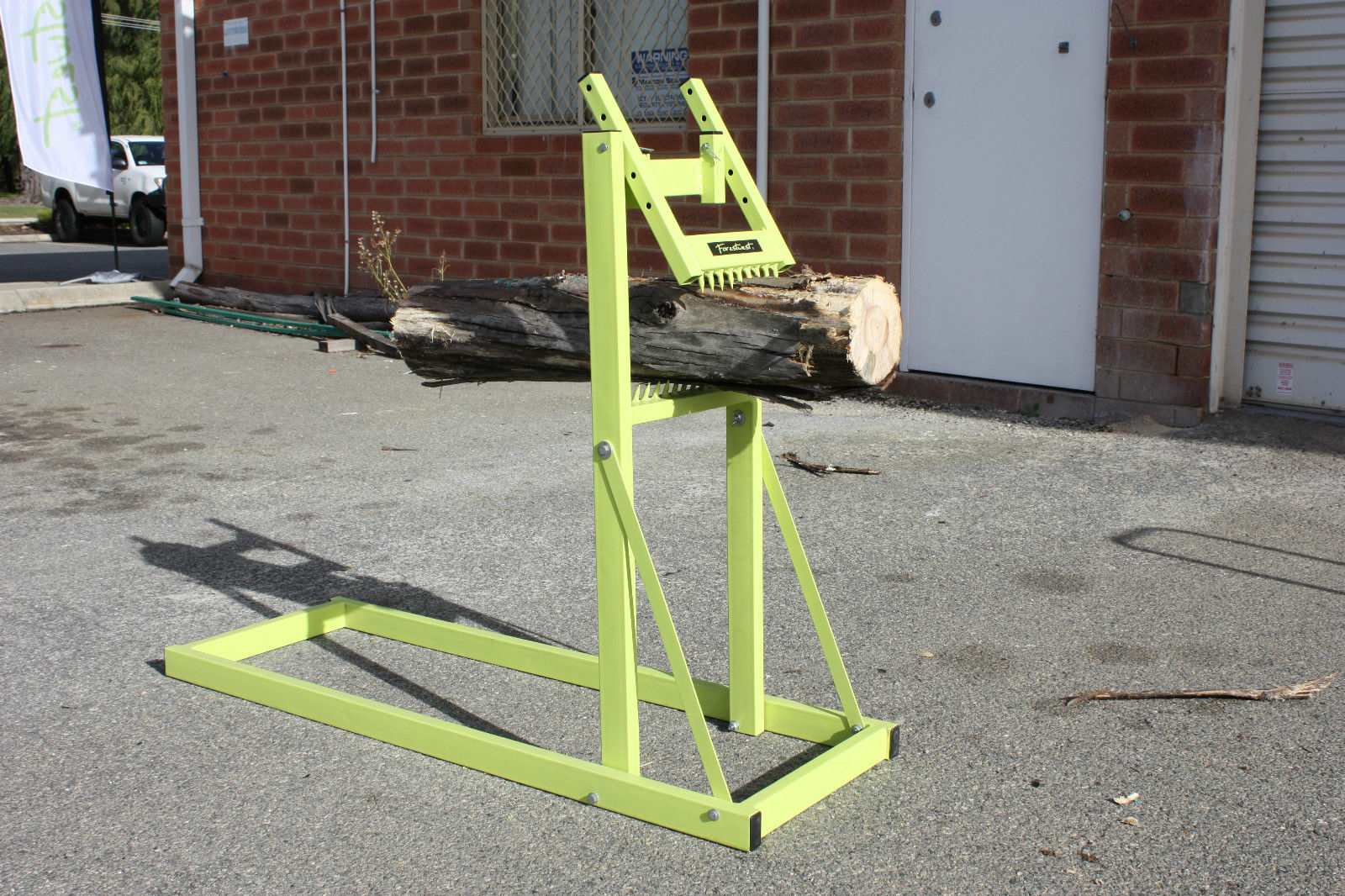 Forestwest Log Stand - Heavy Duty Chainsaw Stand & Sawhorse BM11536A for Wood Cutting, Firewood Processing & DIY Projects - Perfect for Outdoor, Workshop & Home Use