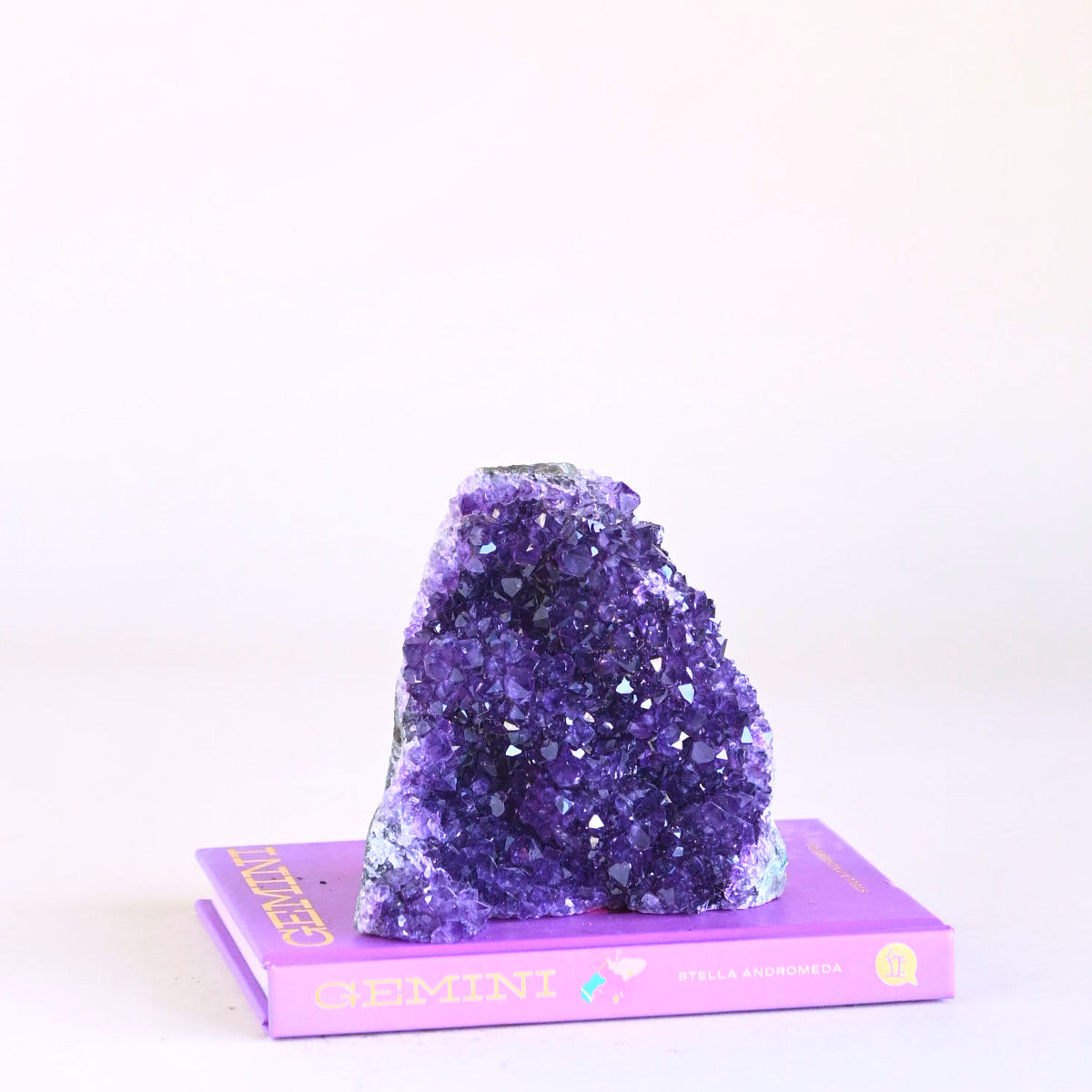 Natural Amethyst Geode with Cut Base - Large Purple Crystal Cluster for Home Decor, Meditation & Healing - Perfect for Living Room, Office or Gift