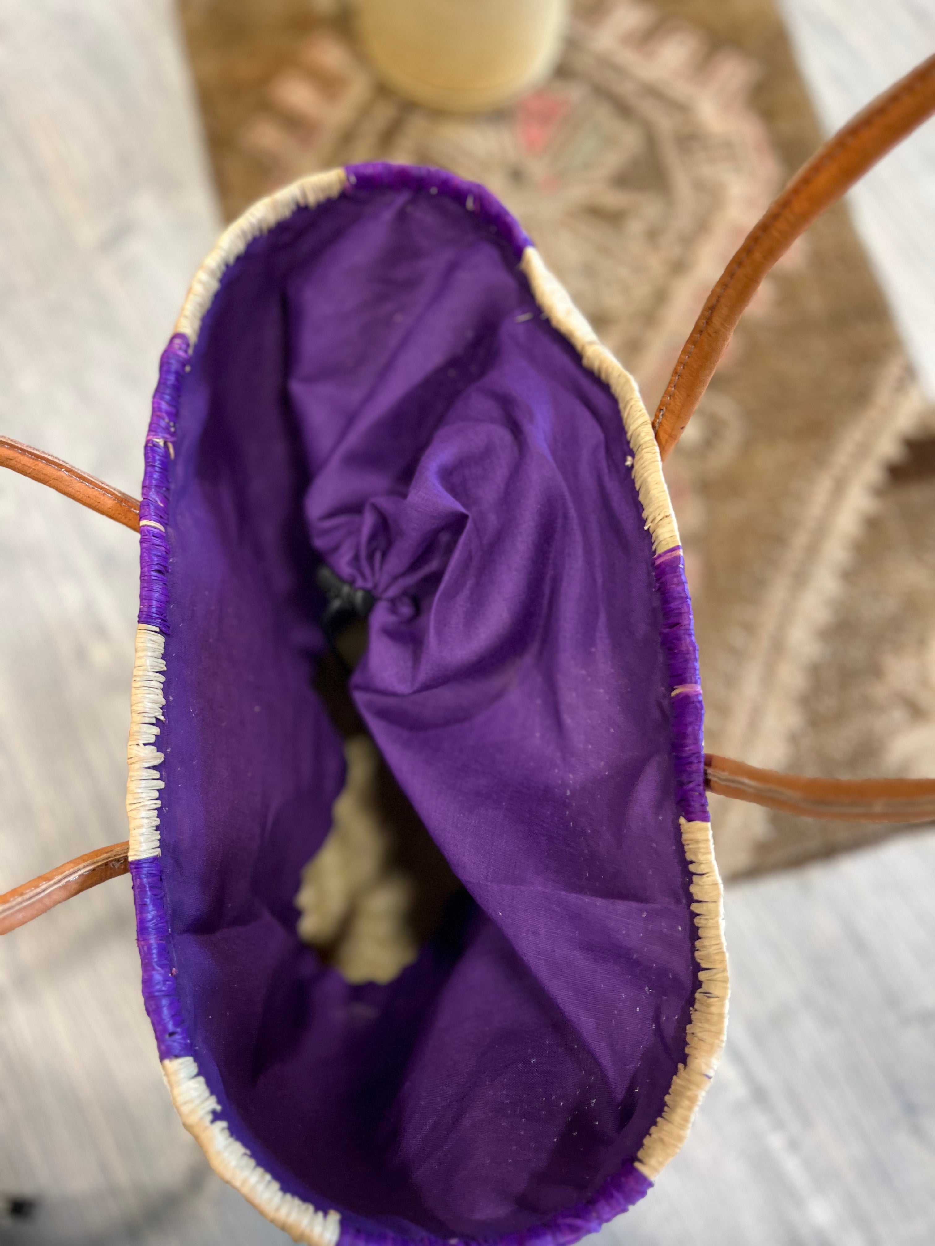 Raribok Purple Basket - Stylish Storage Solution for Home, Office, and Gifts | Durable Woven Basket for Organization & Decor