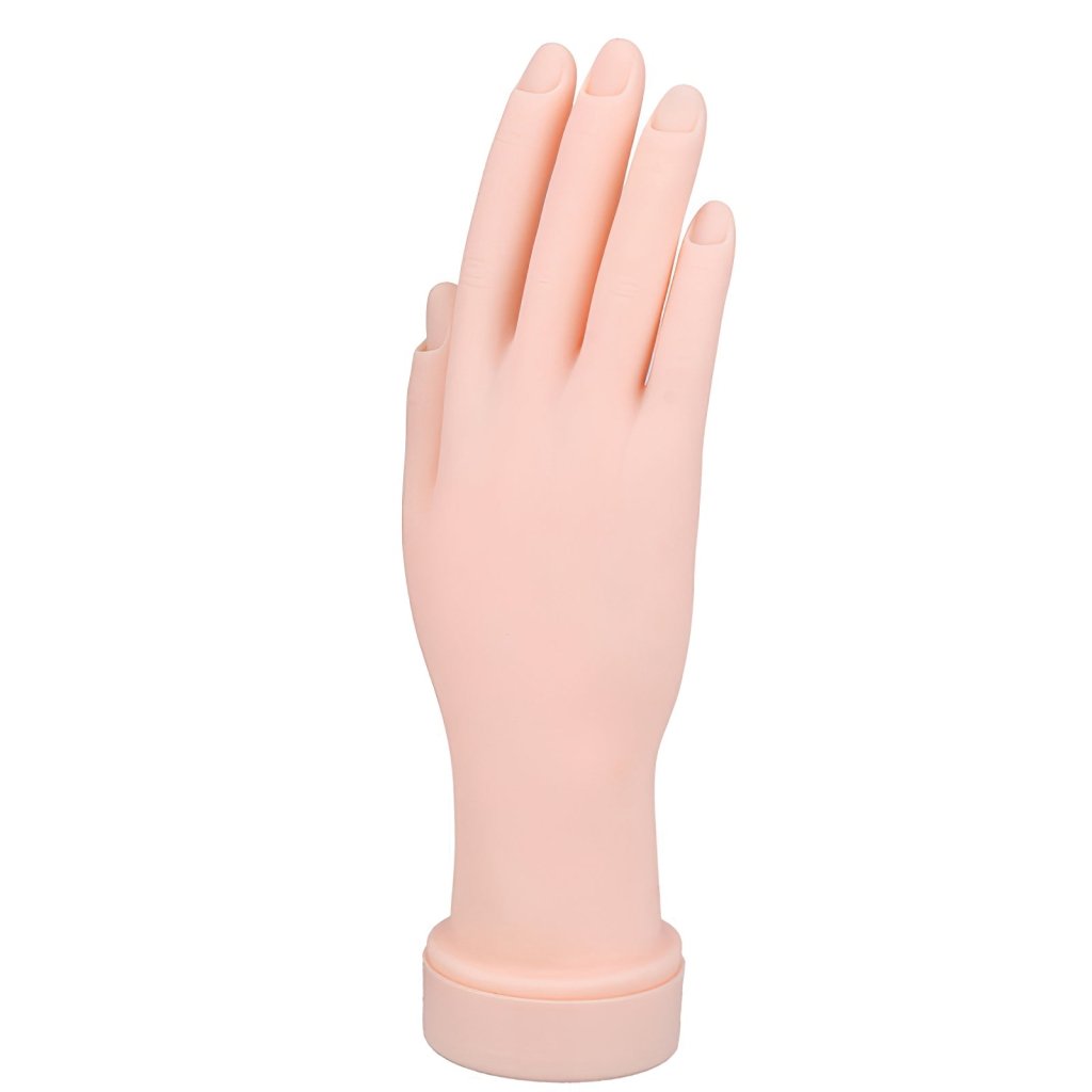 Professional Mannequin Training Hand Model for Nail Art Practice - Perfect for Salon Students, DIY Nail Techs & Home Manicure Training