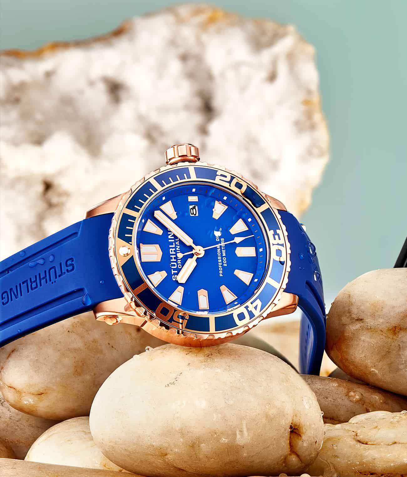 Sailtimer 708 Quartz 42mm Diver Watch - Waterproof Men's Wristwatch for Scuba Diving, Swimming & Outdoor Adventures