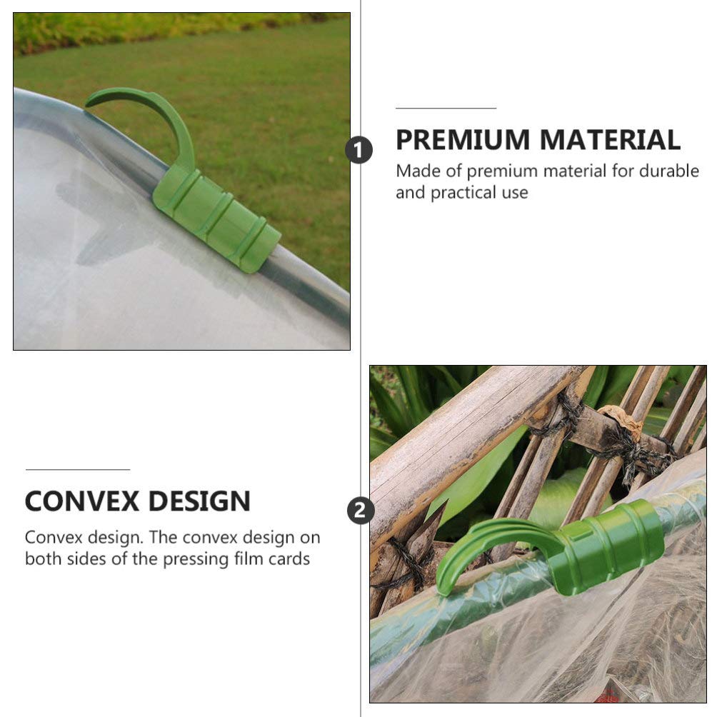 15pcs Greenhouse Temperature Film Buckle Clips - Heavy Duty Gardening Tent Clamps for Plant Shelters, Tunnel Hoops & Shading Nets - Durable Gardening Accessories for Greenhouse, Hydroponics & Outdoor Plant Protection