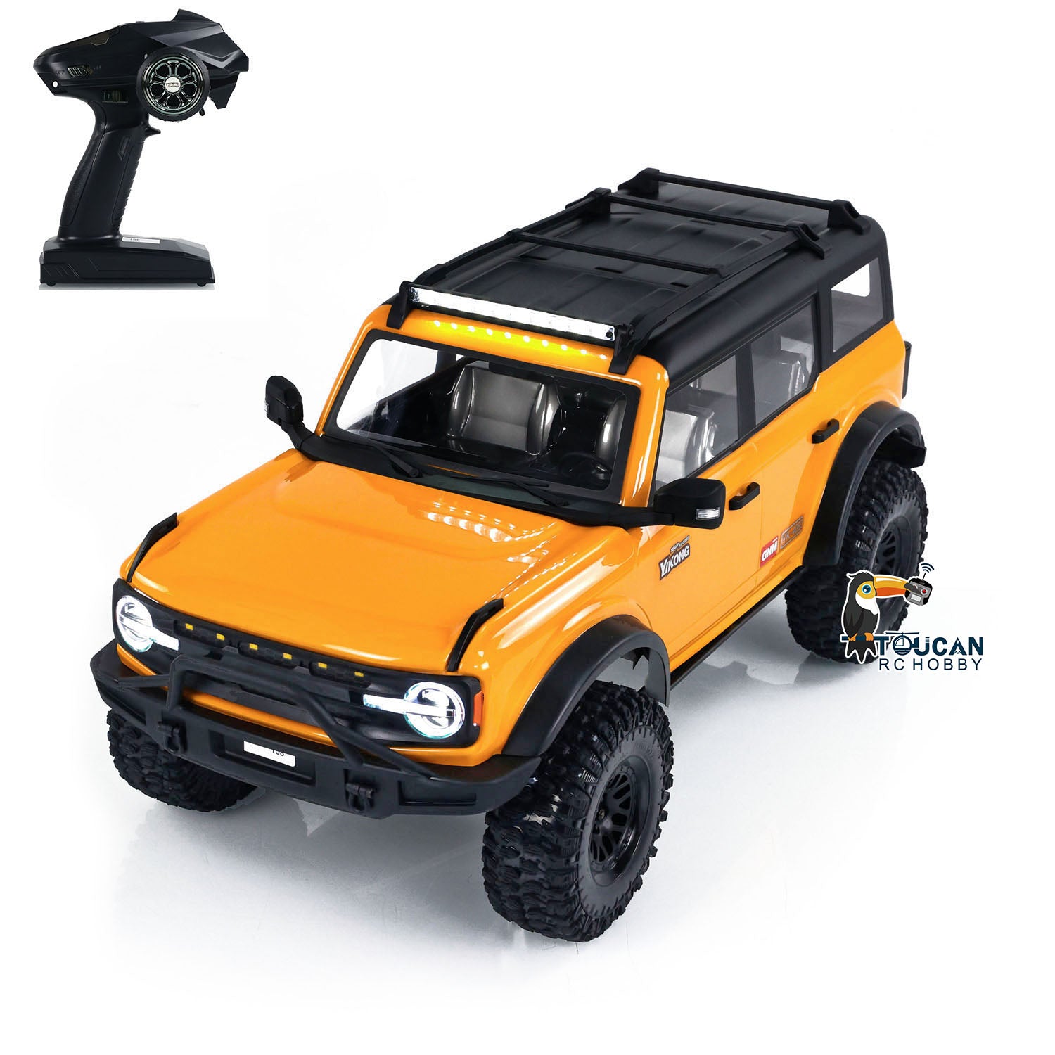 YK4083 V3 1/8 Scale 4WD RC Rock Crawler Off-Road Truck with Servo Motor & ESC - Remote Control Hobby Car for Trail Climbing and Outdoor Adventure
