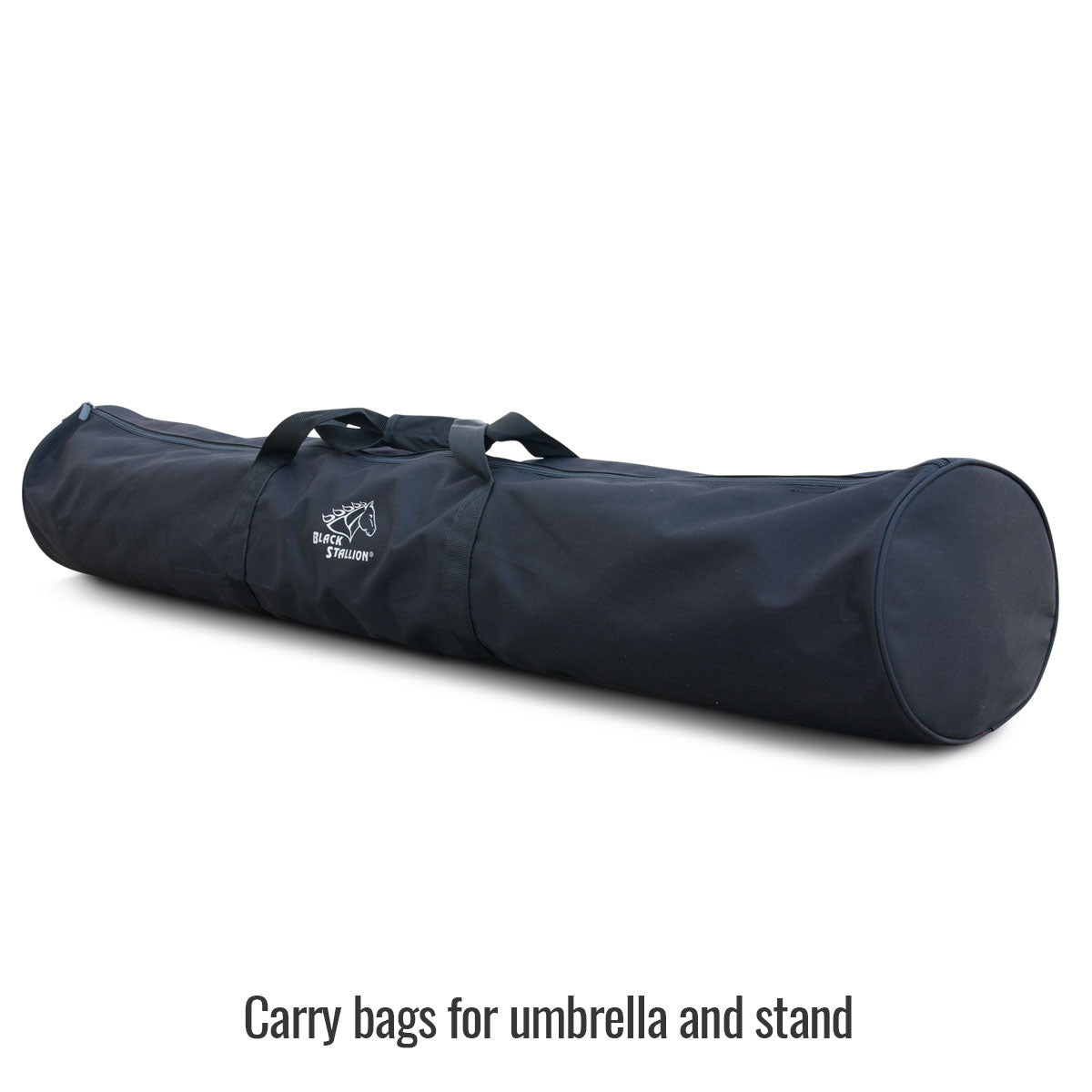 Black Stallion FR Industrial Umbrella UB100 - Flame Resistant Safety Umbrella for Construction & Outdoor Work | Rain & Sun Protection for Workers