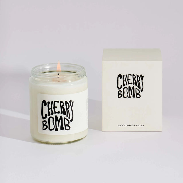 Cherry Bomb Soy Candle - Natural, Long-Lasting Aroma for Home, Office & Relaxation | Perfect for Stress Relief, Meditation & Romantic Ambiance