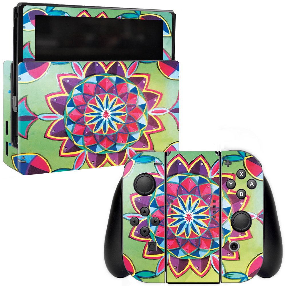 MightySkins Vinyl Decal Wrap Cover for Nintendo Switch - Fish Mandala Design | Protective & Durable Skin | Easy to Apply & Remove | Made in USA | Perfect for Gaming, Travel & Personalization