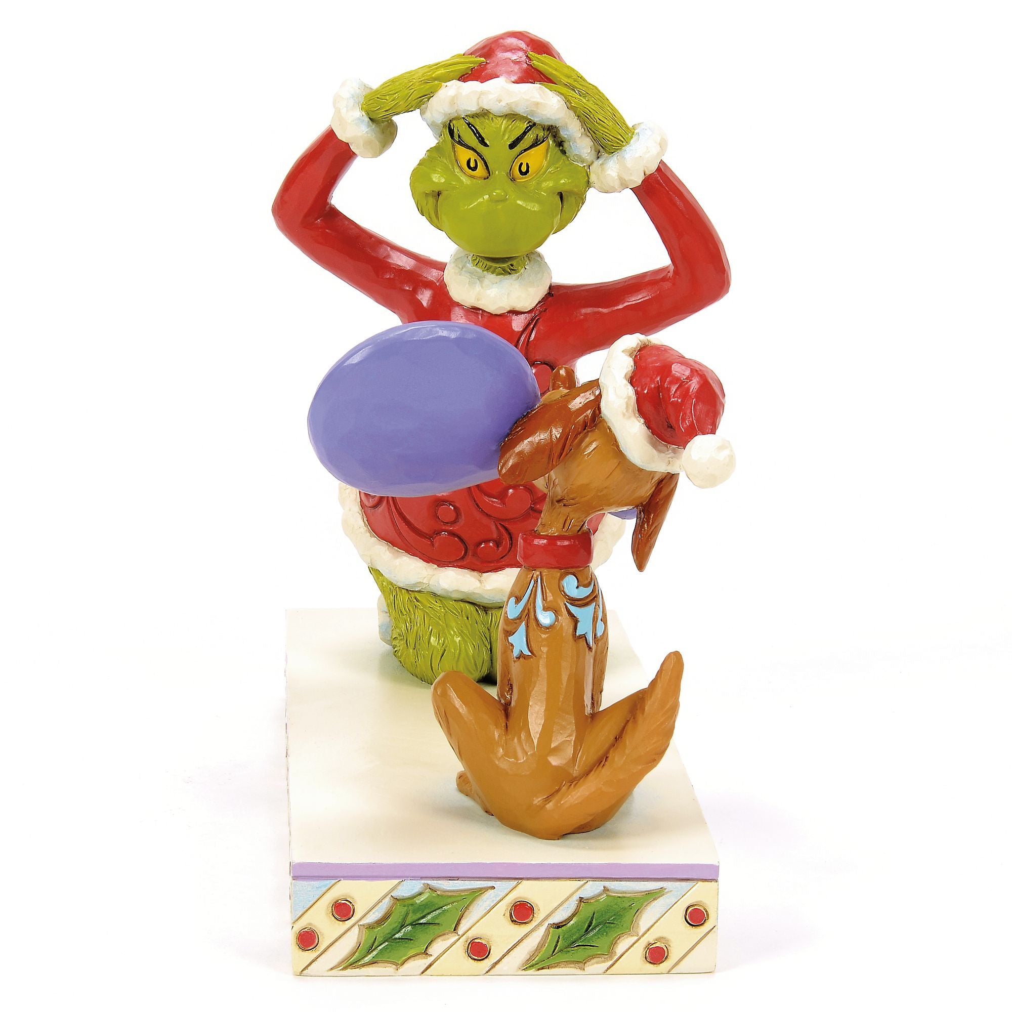 Max Holding Mirror for Grinch - Christmas Decorative Wall Mirror with Sturdy Hooks - Perfect for Holiday Home Decor & Grinch Themed Parties
