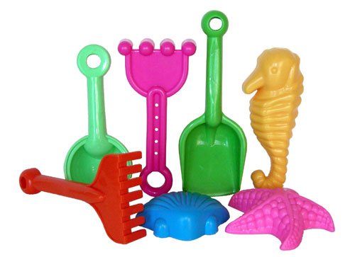 BT-22 7-Piece Sand Toy Set for Kids - Durable Beach & Sandbox Play Tools for Outdoor Fun