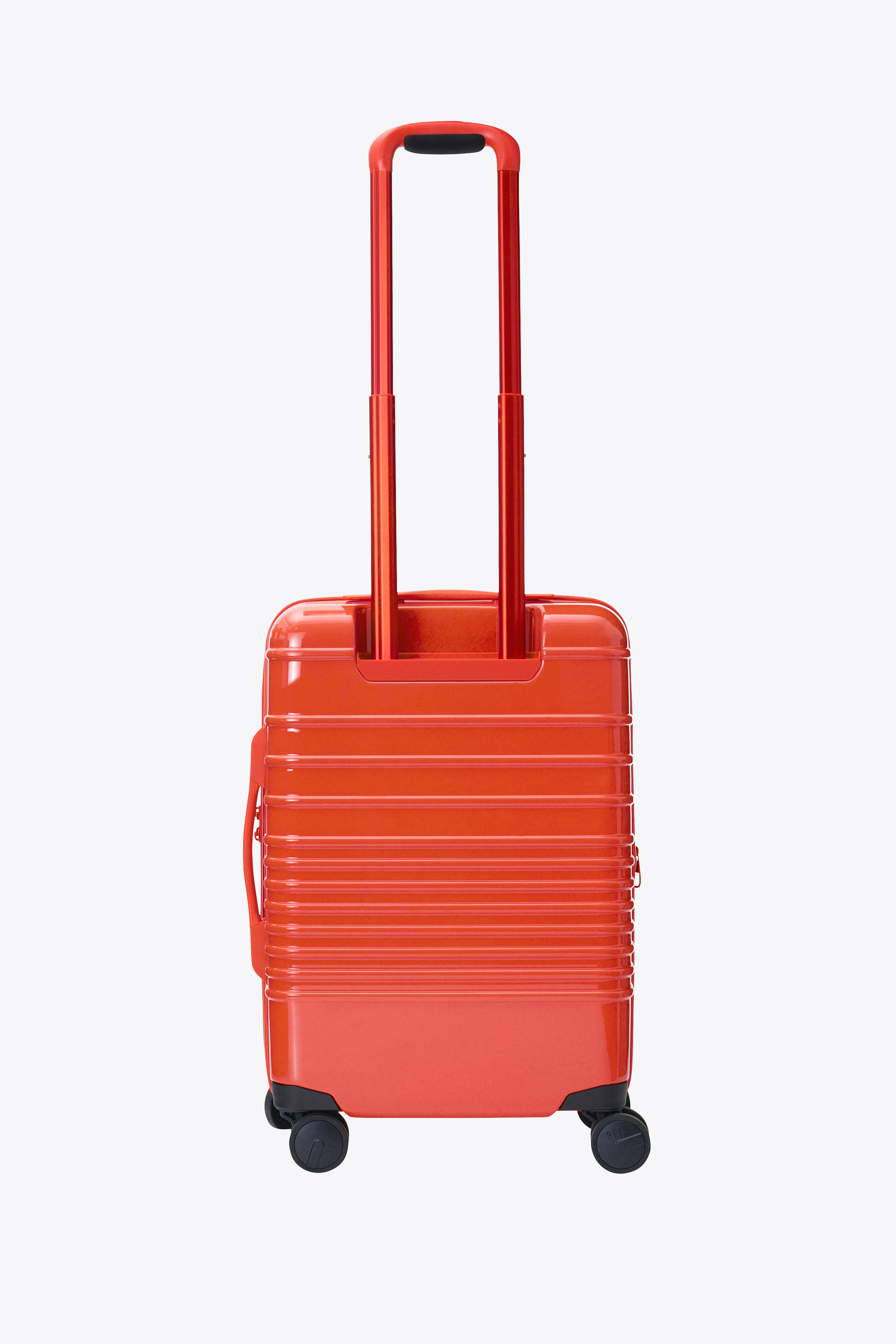 Premium Glossy Flame Carry-On Roller Luggage - Lightweight Spinner Suitcase for Air Travel, Business Trips & Weekend Getaways