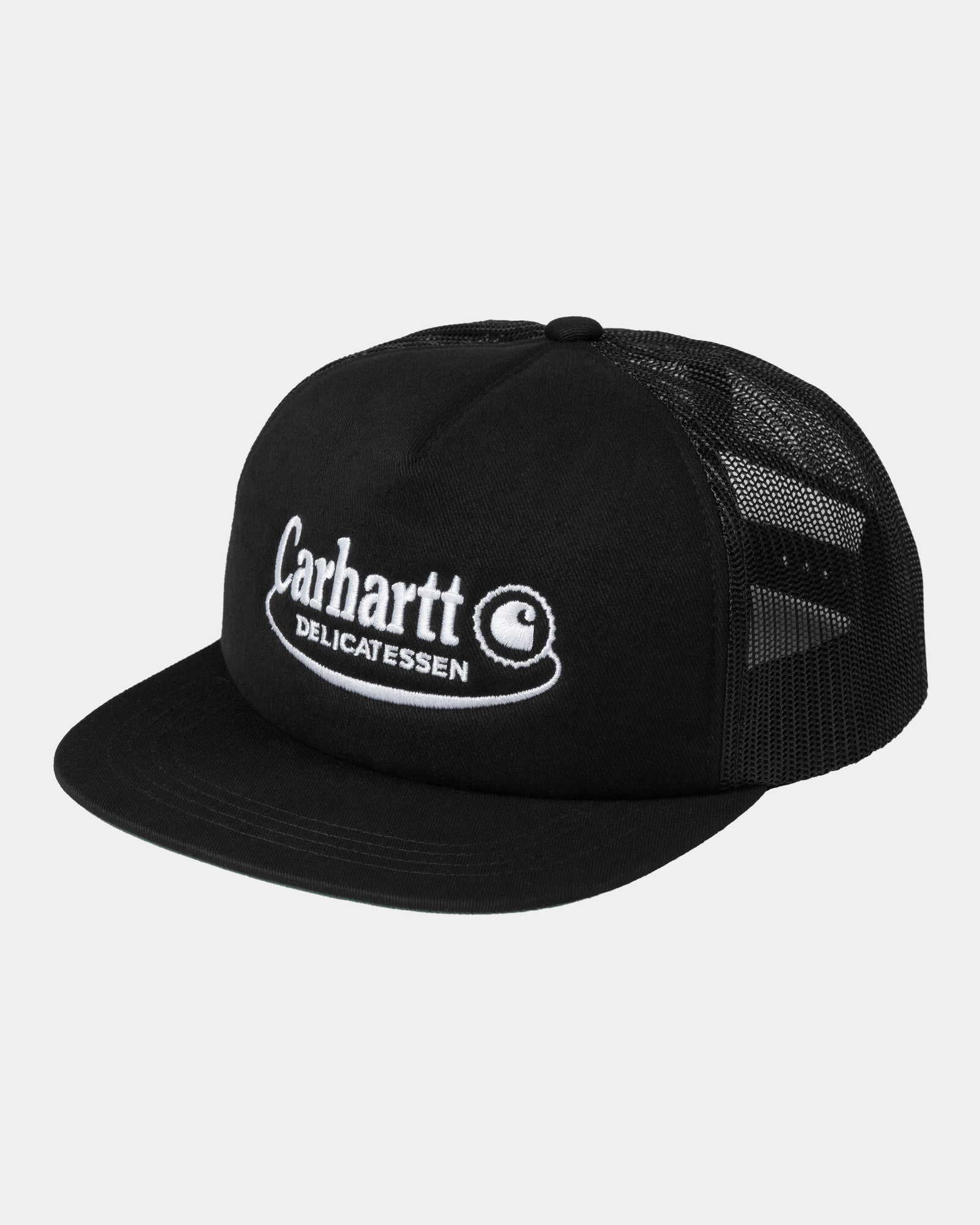 Premium Delicatessen Trucker Hat - Stylish Black & Black Adjustable Cap for Men & Women | Perfect for Outdoor Activities, Casual Wear & Fashion Accessories