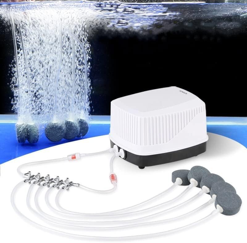 6-Way Aquarium Air Valve Inline Manifold - Air Flow Control Pump Tubing Splitter with Lever (2-Pack) - Perfect for Fish Tank, Hydroponics & Air Stone Systems