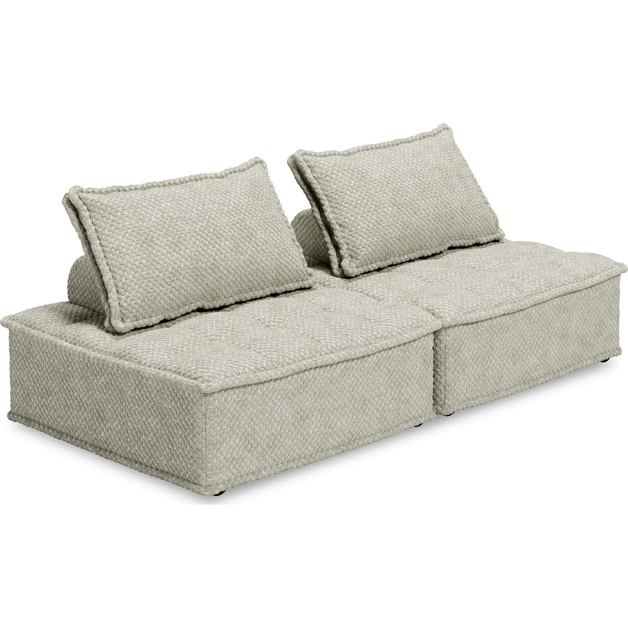 2-Piece Modular Sectional Sofa Set - Modern L-Shaped Couch for Living Room, Lounge & Office - Comfortable & Stylish Home Furniture