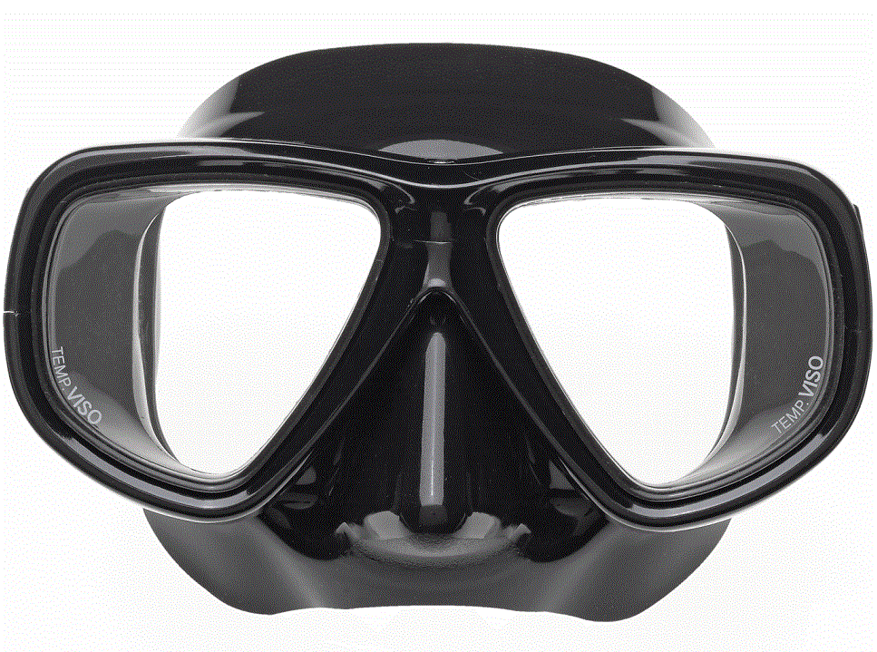 Riffe Viso Dive Mask with Clear Lens - Premium Scuba Diving Gear for Underwater Exploration & Spearfishing