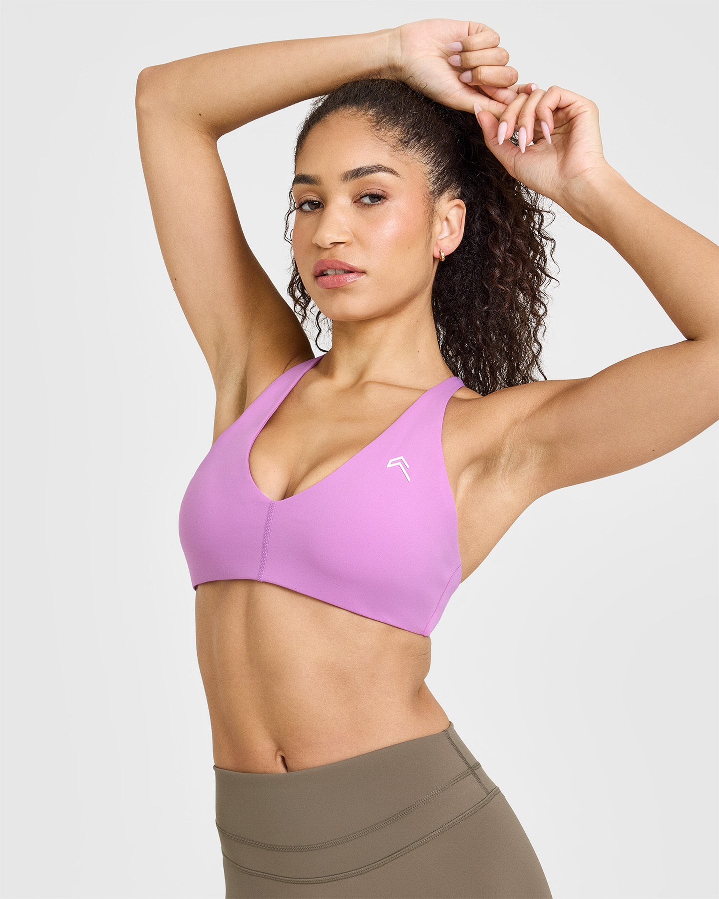 Seamless Wireless Micro Bralette - Comfortable & Supportive Orchid Purple Lace Bralette for Everyday Wear, Yoga & Lounge