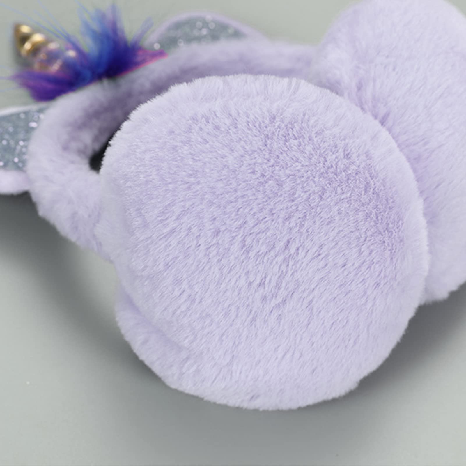 ZTL Soft Plush Unicorn Earmuffs for Girls, Kids & Women - Cozy Winter Ear Warmers for Cold Weather - Perfect for Outdoor Activities, School, Snow Play & Winter Fashion Accessories