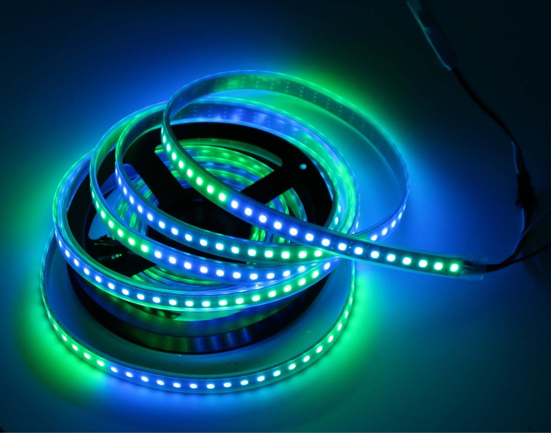 SK6812 Individually Addressable RGB LED Strip Light 5050 - 6.6ft (2m) 144 LEDs/m, DC 5V, Flexible White PCB Tape - Perfect for Home Decor, Gaming Setup, and DIY Lighting Projects