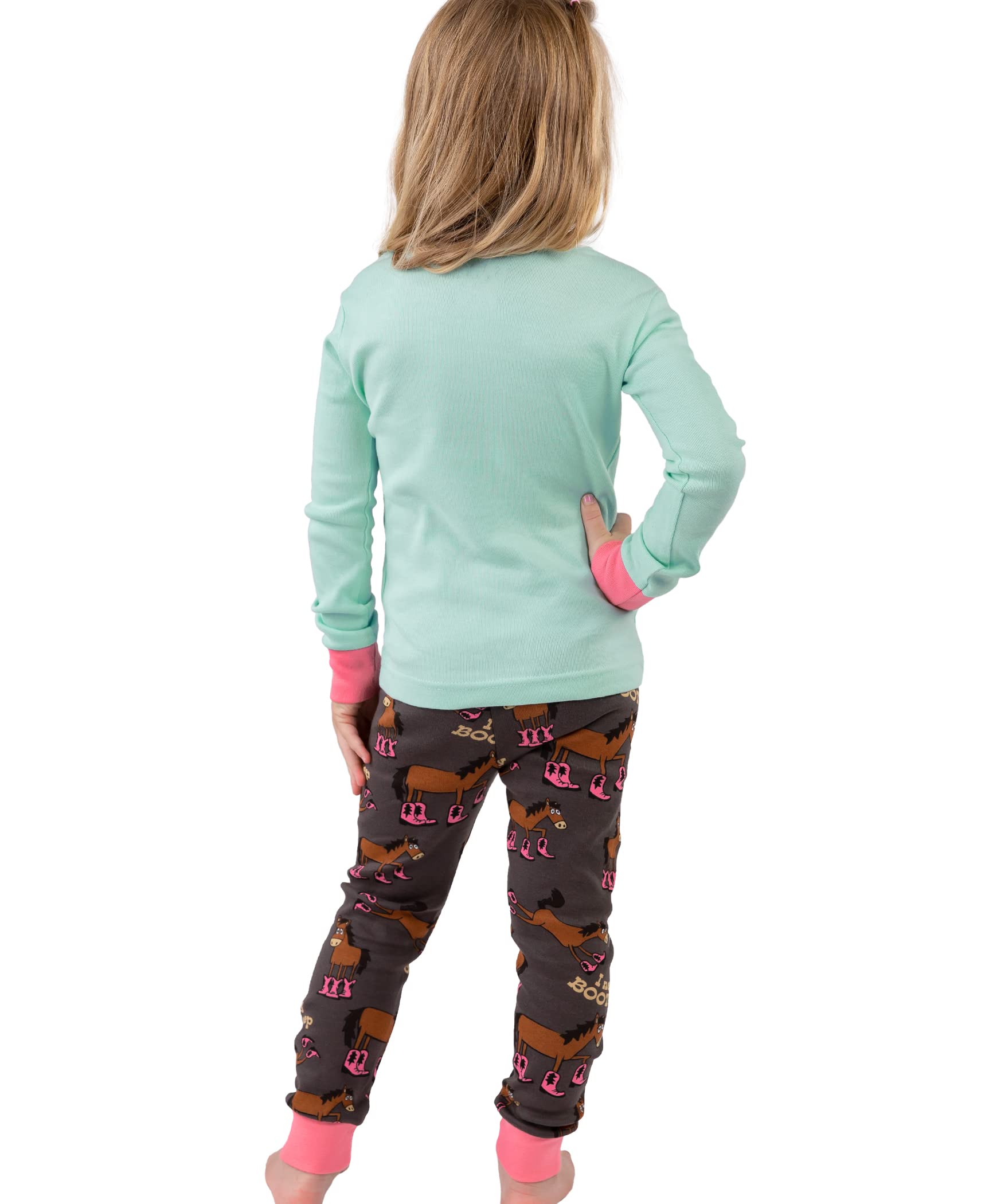Lazy One Warm Long-Sleeve Pajama Sets for Girls & Boys - Funny Kids' Pajamas | Cozy & Comfortable Sleepwear for Winter Nights & Family Movie Time
