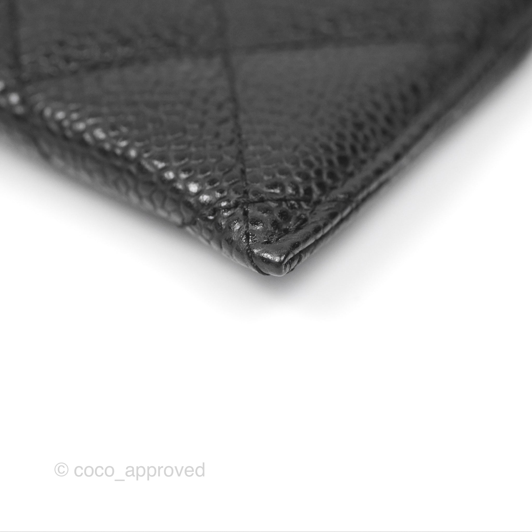 Chanel Classic Flat Card Holder in Black Caviar Leather with Gold Hardware - Perfect for Everyday Use & Luxury Gift Giving