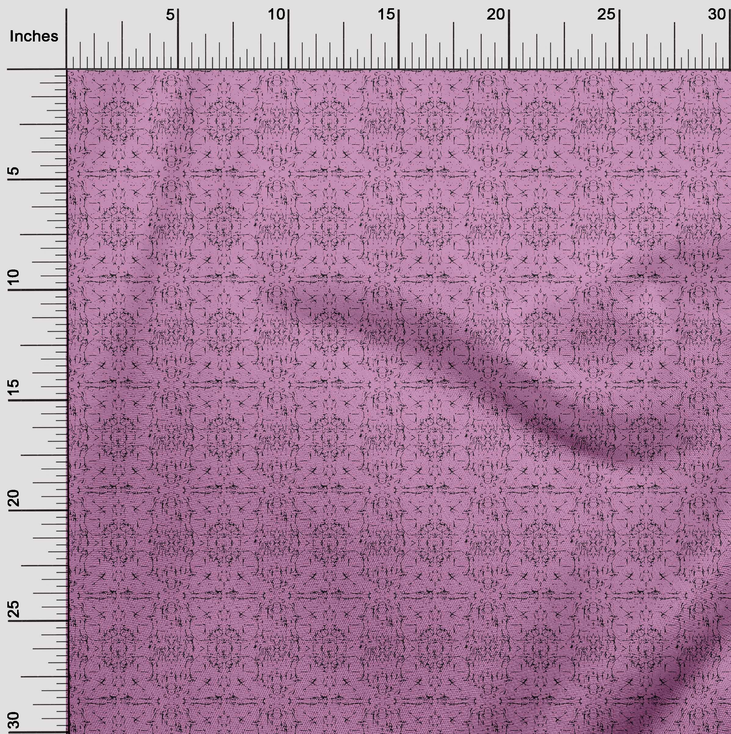 oneOone Silk Tabby Pink Asian Batik Dress Fabric - 42 Inch Wide by The Yard | Perfect for Boho Dresses, Scarves & Home Decor