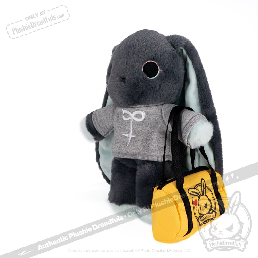 Plushie Dreadfuls Trust Issues Bunny Grey Edition - Soft Stuffed Animal Toy for Anxiety Relief & Emotional Support | Perfect for Therapy, Gifts, and Home Decor