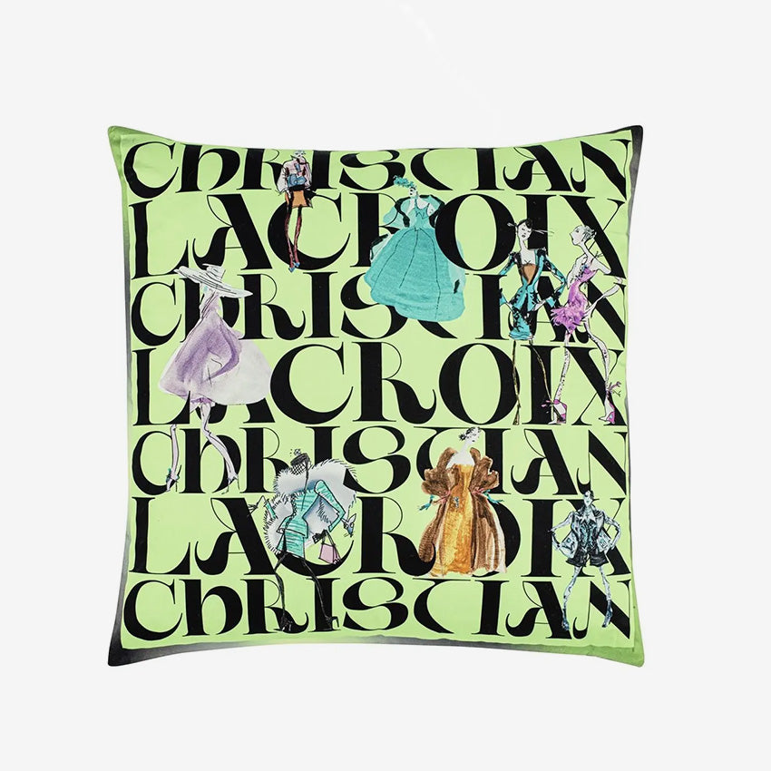 Christian Lacroix Lacroix Parade Jais Decorative Throw Pillow Cover - Luxury Bohemian Home Decor for Living Room, Bedroom & Sofa