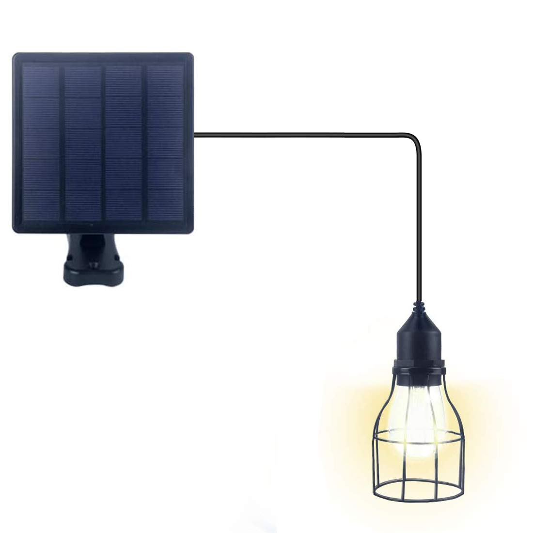 LSHCX Solar Powered Waterproof Pendant Light - Outdoor Garden & Shed Lighting with Durable Lampshade - Perfect for Patio, Deck, Pathway, and Backyard Decor