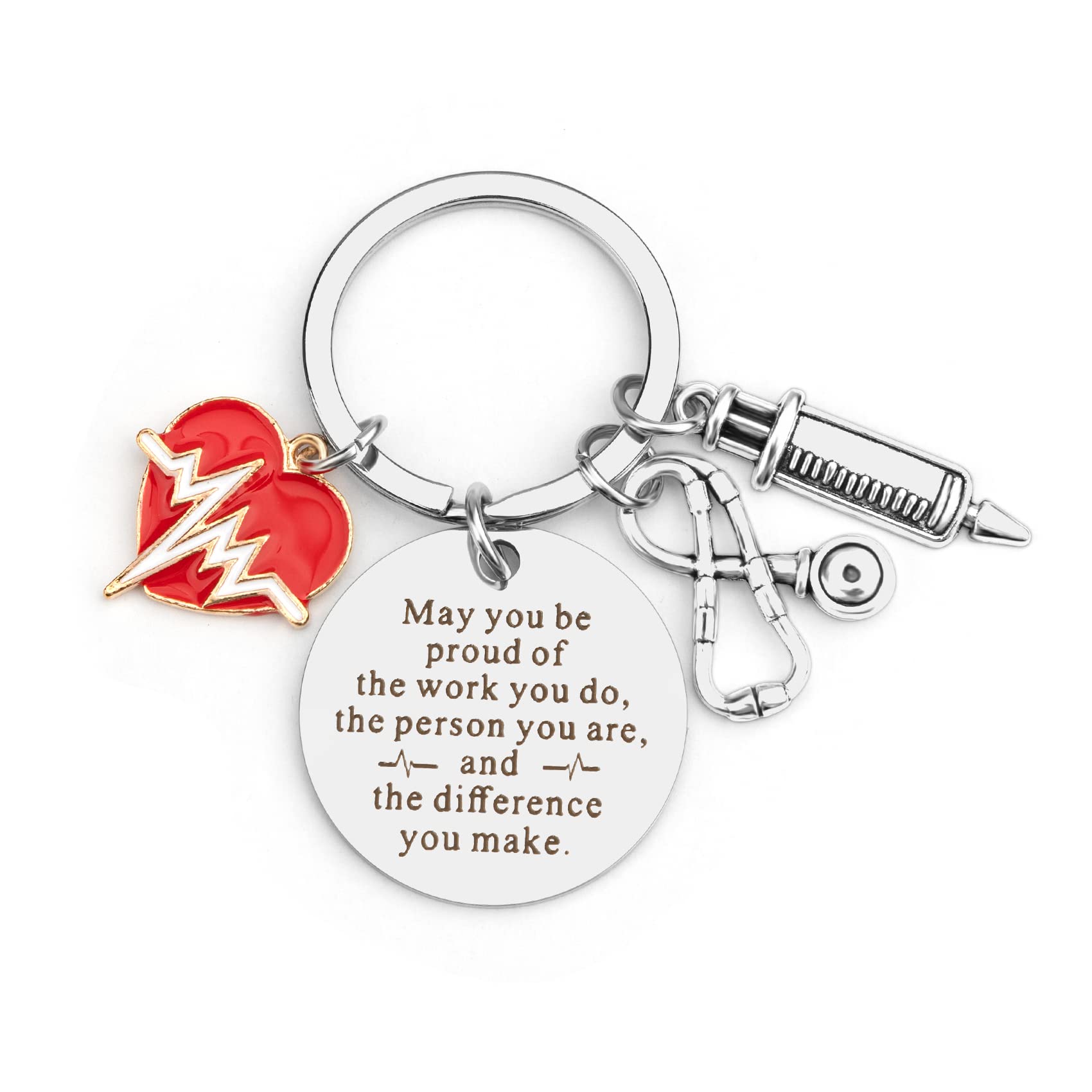 Nurse Keychain Gift for Nurses, Nursing Students & Medical Assistants - Perfect Graduation, Doctor Appreciation & Thanksgiving Gifts - Ideal for Women, Teachers & Healthcare Professionals