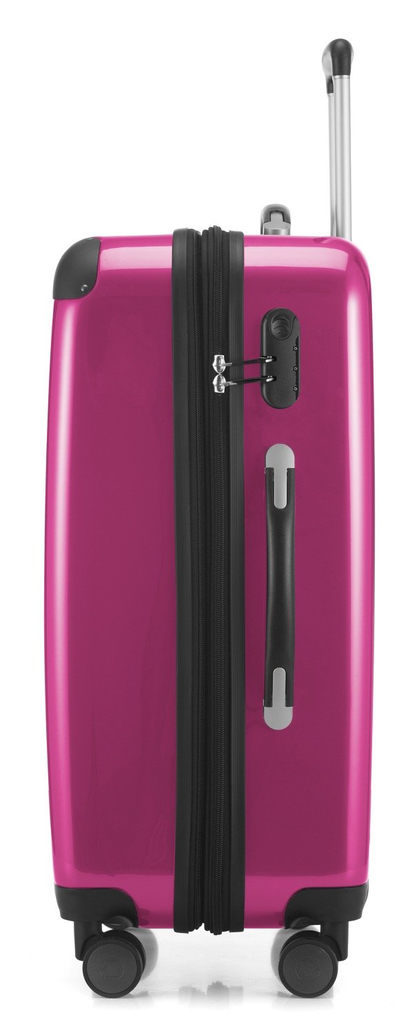 Premium 65cm Magenta Suitcase - Lightweight & Durable Travel Luggage for Business Trips, Vacations & Air Travel | Hauptstadtkoffer Brand