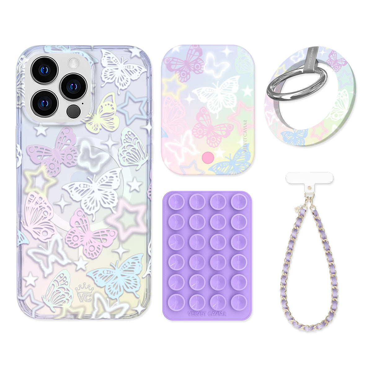 Butterfly Fantasy iPhone Case with Grip - Stylish Protective Cover for iPhone 11/12/13/14/15 Pro Max - Perfect for Daily Use, Travel & Outdoor Activities