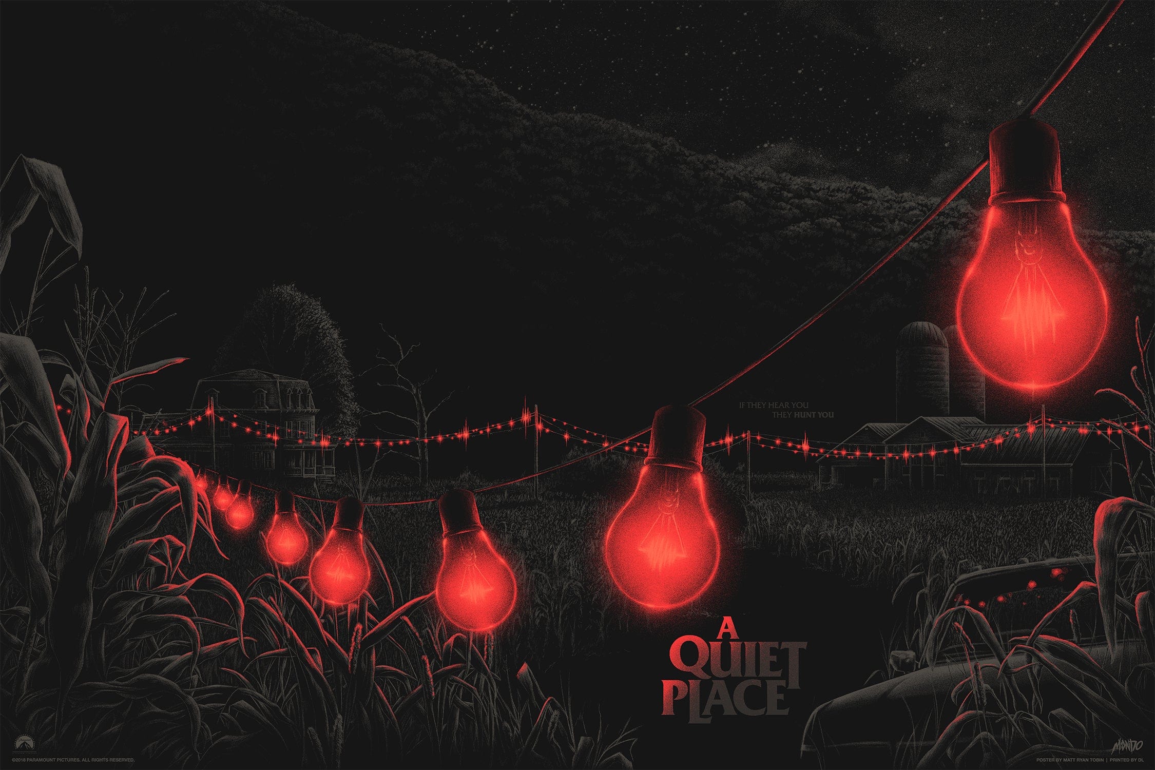 A Quiet Place Movie Poster - High Quality Wall Art for Horror Fans - Perfect for Home Theater, Bedroom, and Office Decor