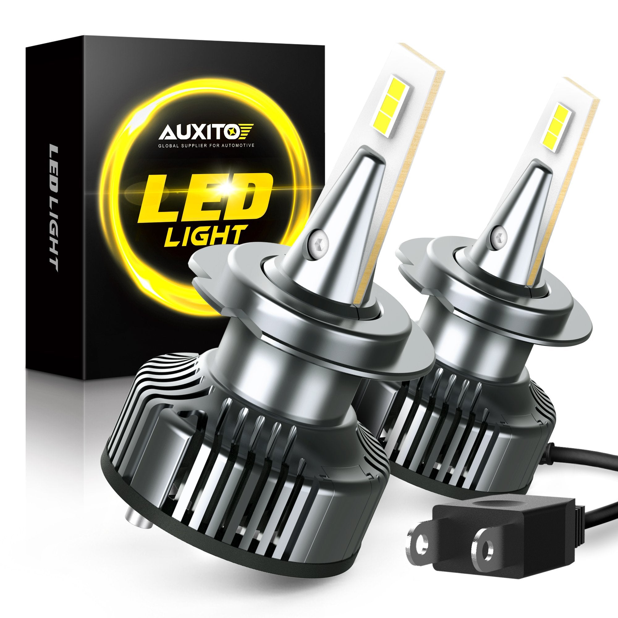 Brightest H7 LED Bulb 16000LM 6500K Xenon White - Super Bright Headlight Upgrade for Cars, Trucks, SUVs & Motorcycles - Perfect for Night Driving & Off-Road Adventures