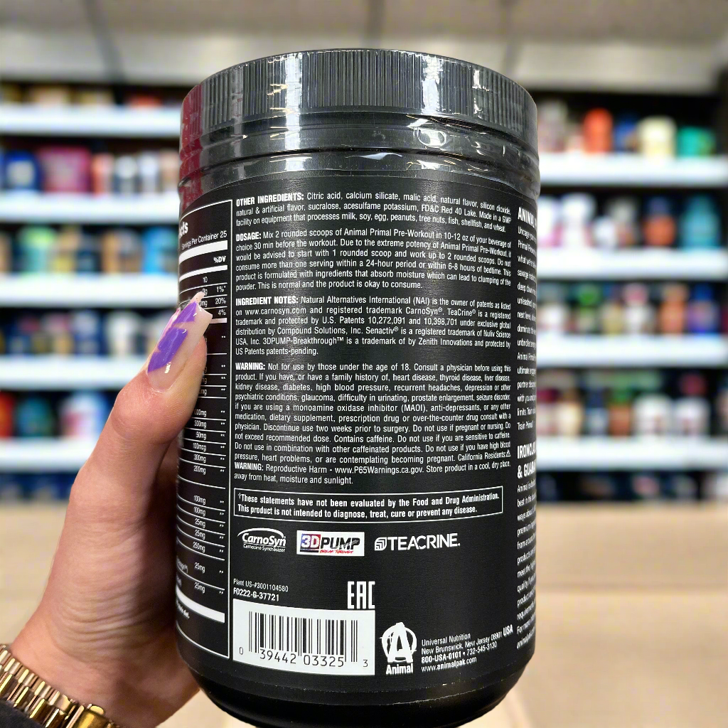 Animal Primal Preworkout Powder 507g - Premium Workout Supplement for Energy & Focus - Ideal for Gym, Bodybuilding & Fitness Training