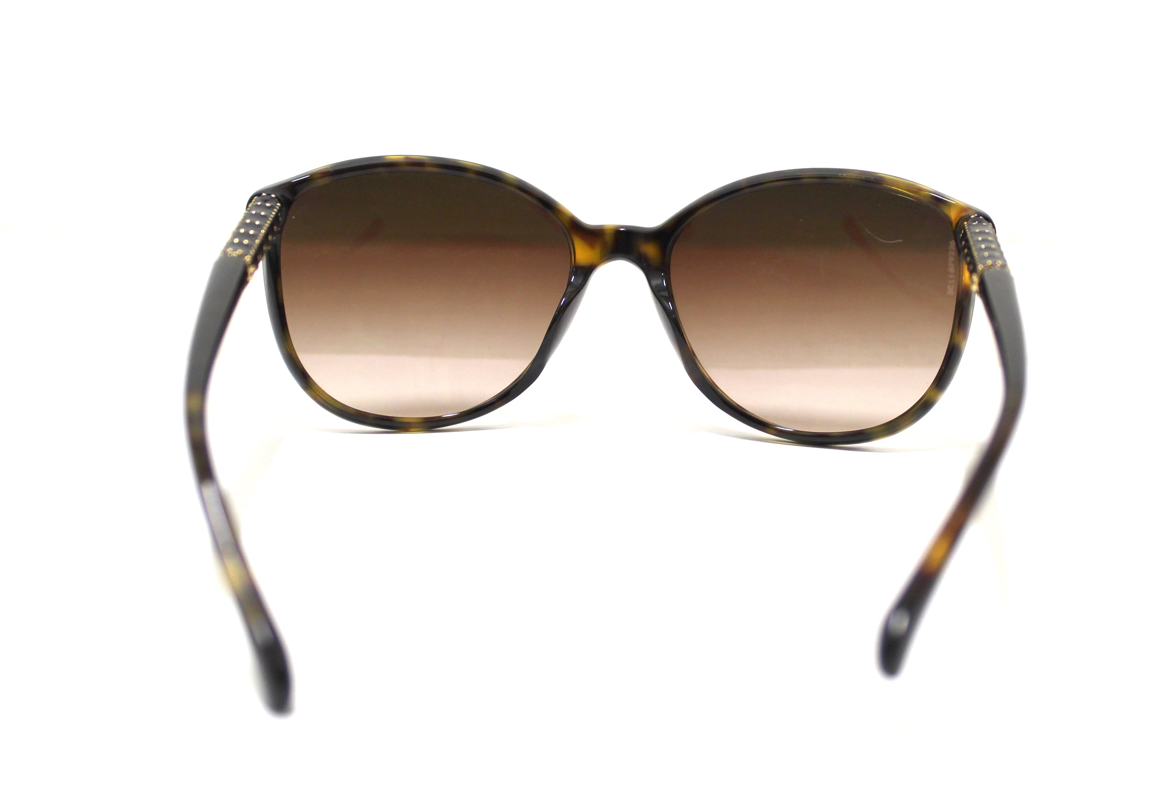 Authentic Chanel Tortoise Shell Sunglasses Model 5207 A - Luxury UV Protection for Women, Perfect for Beach & Outdoor Fashion