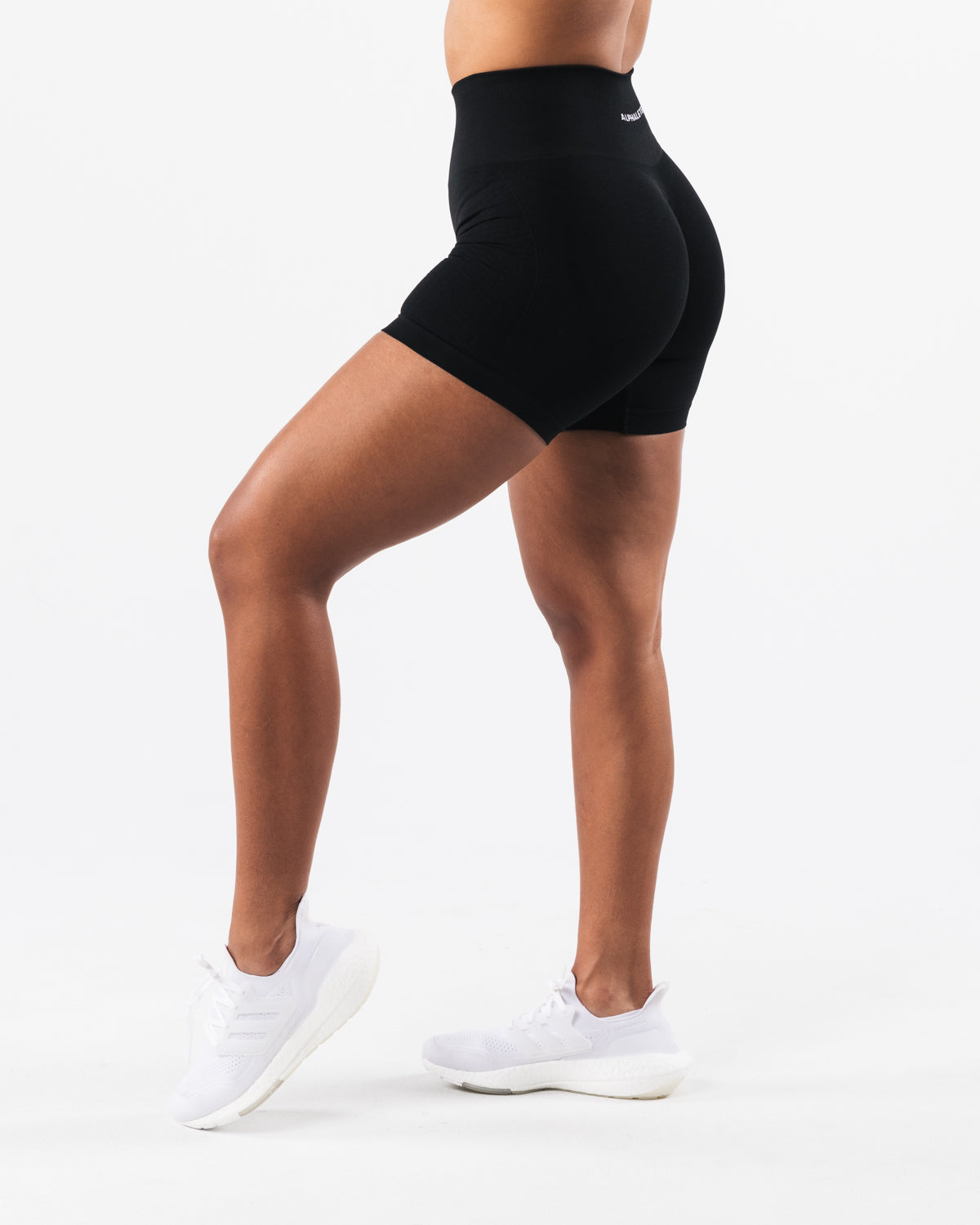 Amplify Contour Short 5 - High Waisted Workout Shorts for Women, Black | Perfect for Yoga, Running & Gym Training