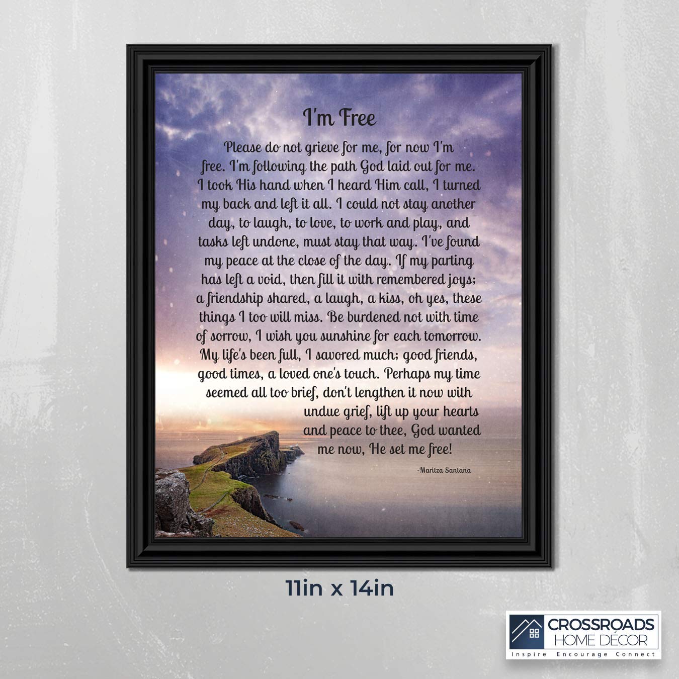 Memorial Picture Frame for Mom - Sympathy Gift for Loss Bereavement - Home Décor