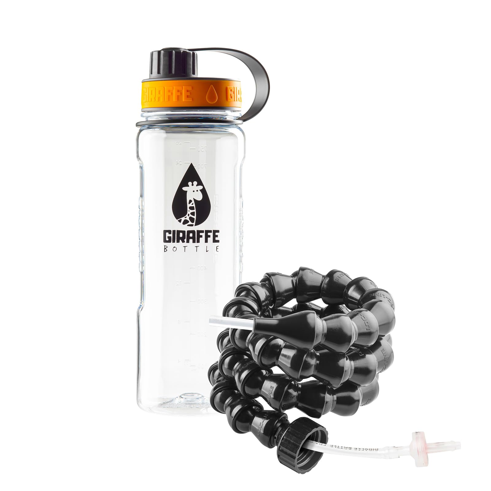 **Hands-Free Giraffe Bottle Tower - 25 Inch (63 cm) Clear Tritan Water Bottle for Outdoor Sports, Hiking, Camping & Workouts**