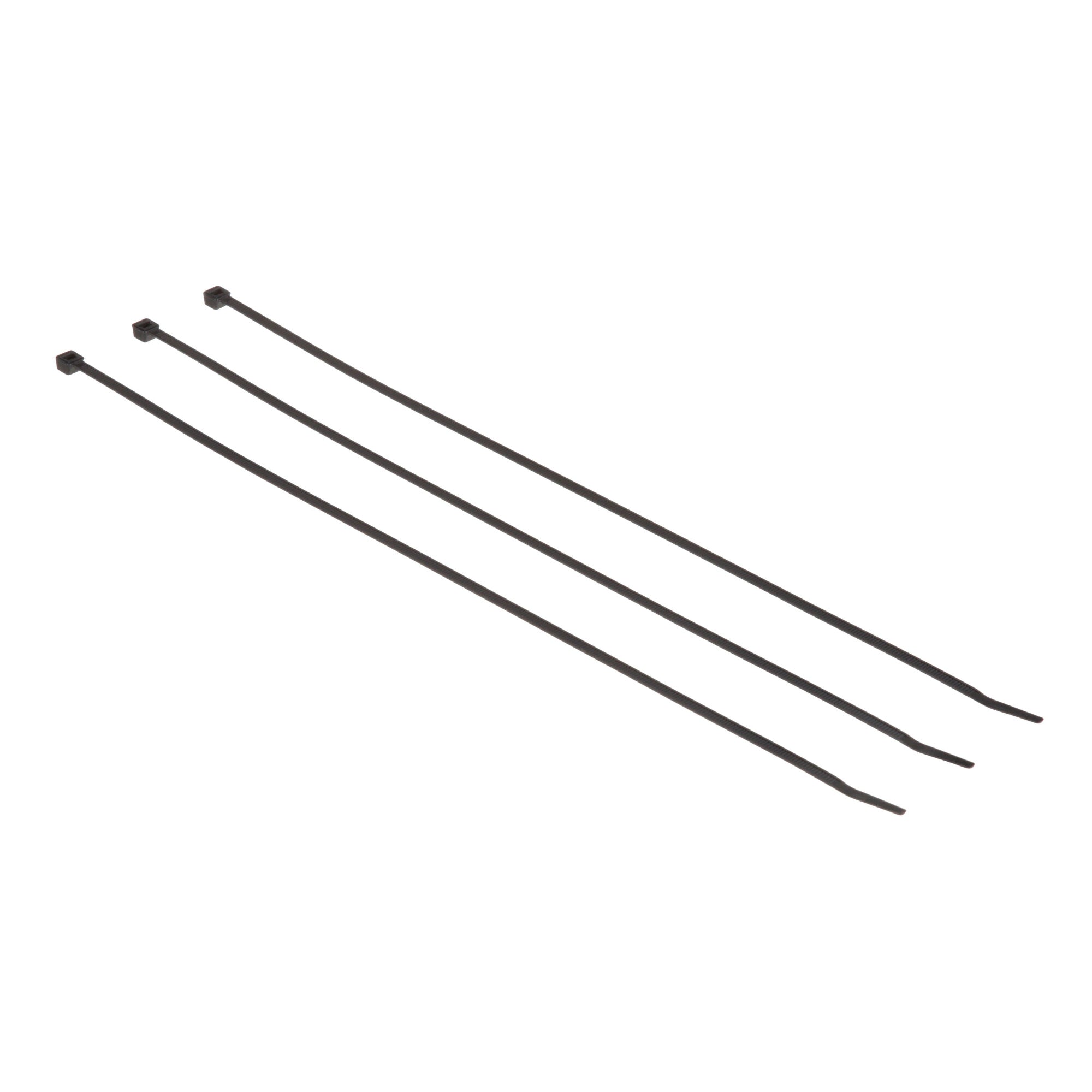 3M Cable Tie CT15BK50 - 50 Pack Black Nylon Zip Ties for Organizing Wires, Cables & Home Office - Heavy Duty Straps for DIY, Electrical & Industrial Use