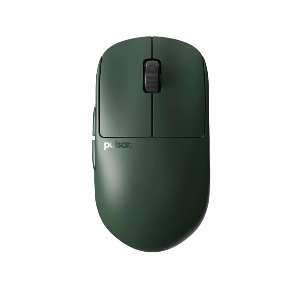 Pulsar X2H Wireless Gaming Mouse - Ultra Lightweight 54g, Symmetrical Design, PAW3395 26K DPI Sensor, 4K Dongle & 2.4GHz Connectivity, 100H Battery Life - Green | Perfect for FPS, MOBA & Esports Gaming